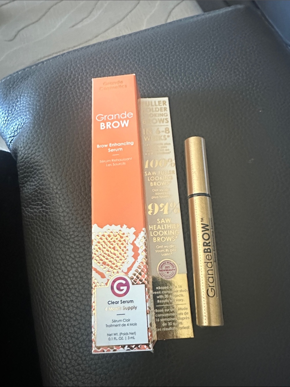 GrandeBROW X2 Brow Enhancing Serum bundle of 2